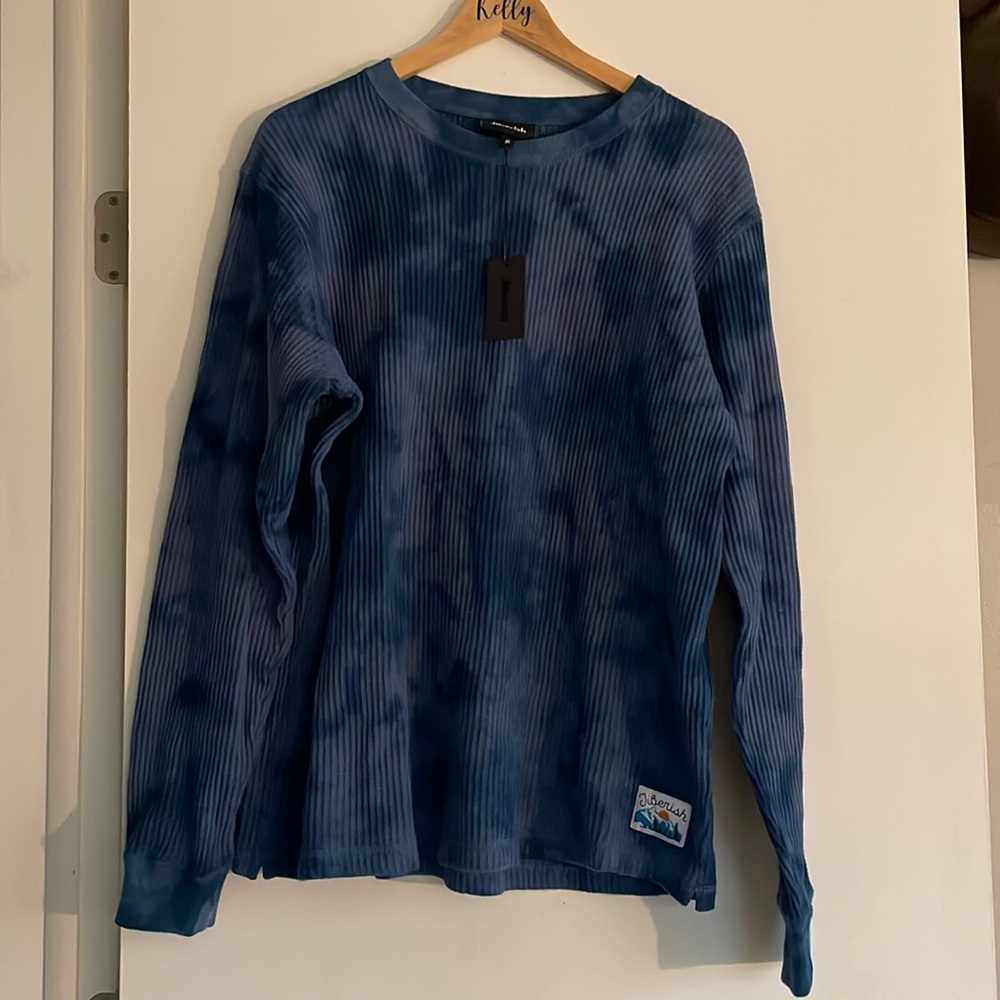 Jiberish Tie-Dye Waffle Knit Long Sleeve